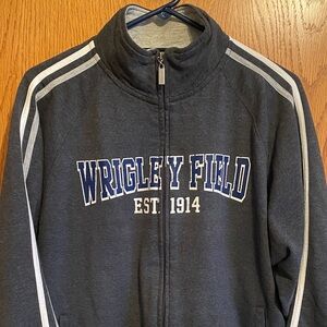 Wrigley Field Gray Track Jacket | Chicago Cubs Fan
